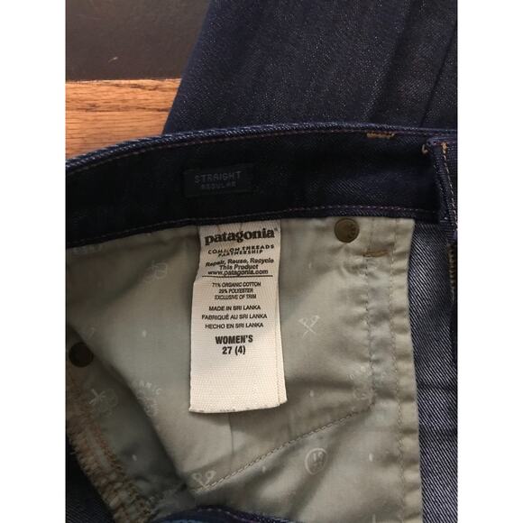 Patagonia Women's Blue Straight Regular Jeans - Size 27 (4) - Picture 13 of 15